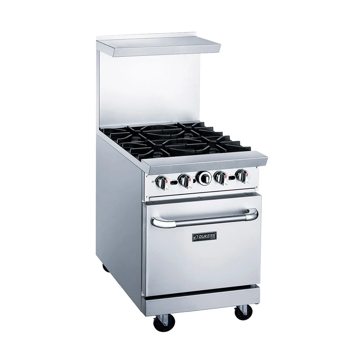 Dukers Appliance Co DCR24-4B 24" Gas Restaurant Range w/ (4) Open Burners, (1) Standard Oven, 162.000 BTU