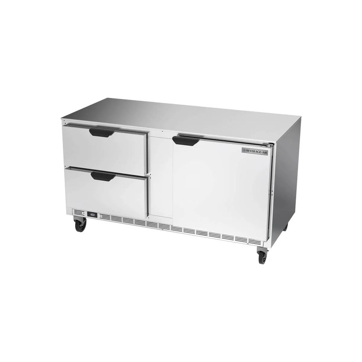 Beverage Air UCFD60AHC-2 60" 1-Door & 2-Drawer Undercounter Freezer, Stainless Steel Exterior, 15.8 cu. ft.