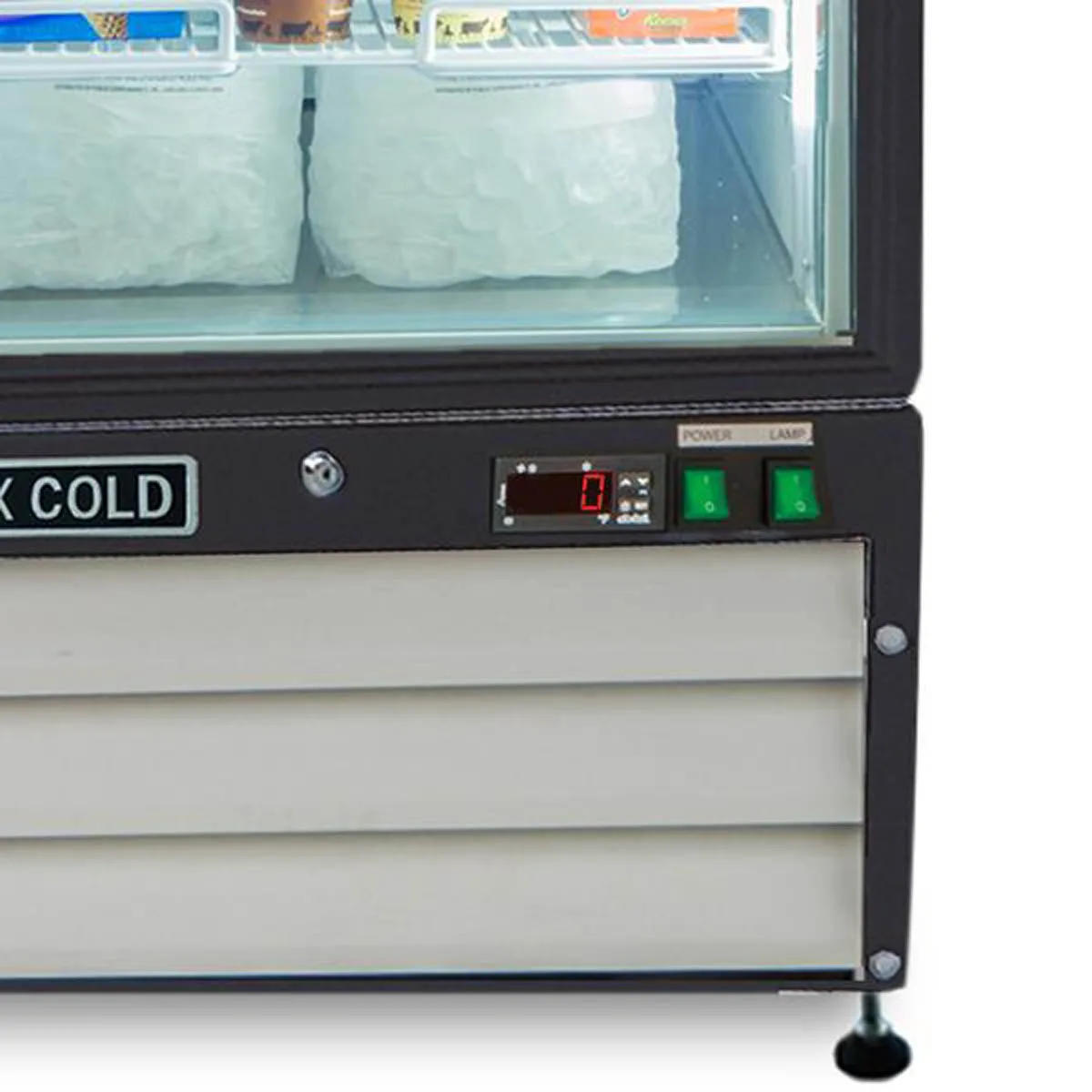 Maxx Cold MXM1-23FHC 27" 1 Glass Door Freezer Merchandiser in White, 23 cu.ft.