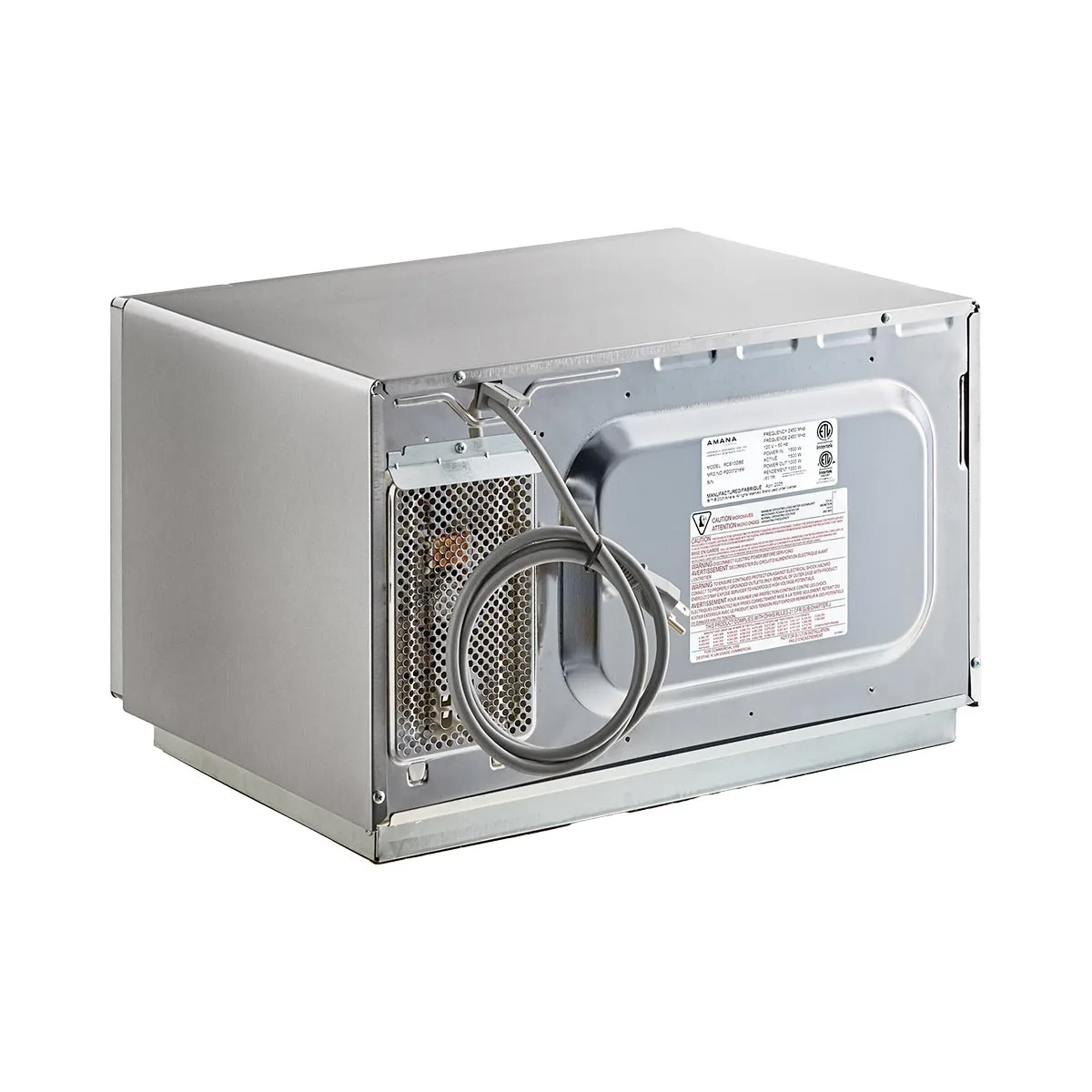 Amana RCS10DSE 1000W Medium Duty Commercial Microwave Oven, 1.2 Cu. Ft., Dial Controls, 120V