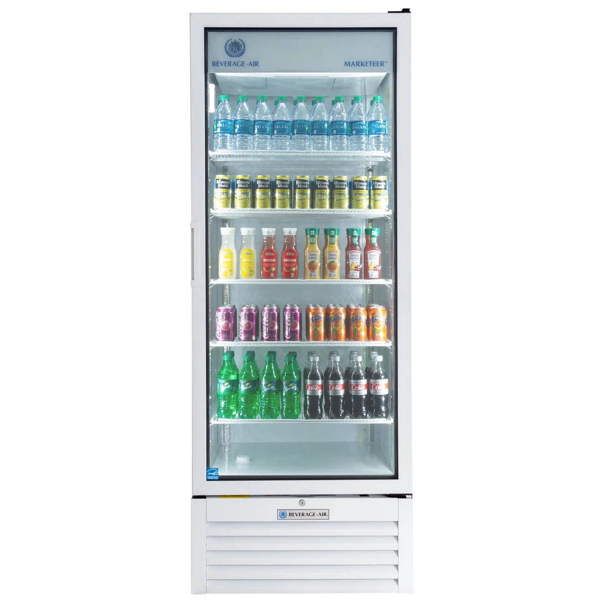 Beverage Air MT23-1W 29" 1-Section Marketeer Glass Door Merchandiser in White, 19.2 cu. ft.
