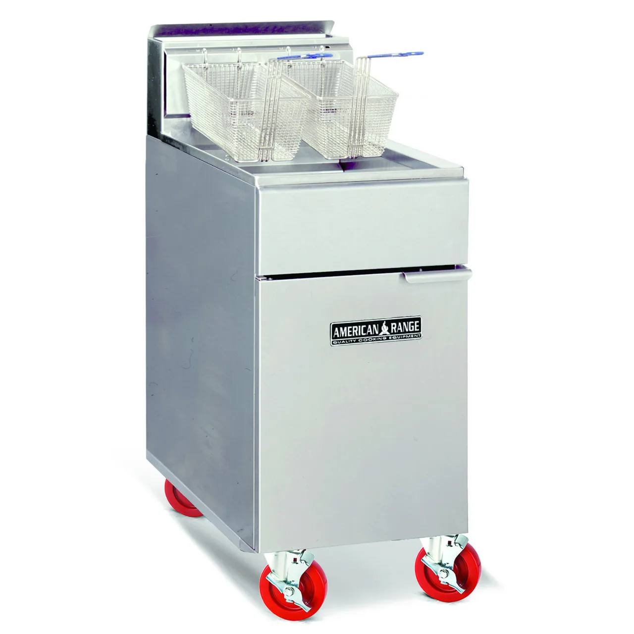 American Range AF-75 19" Heavy Duty Gas Fryer, Floor Model, 80 lbs, 160.000 BTU