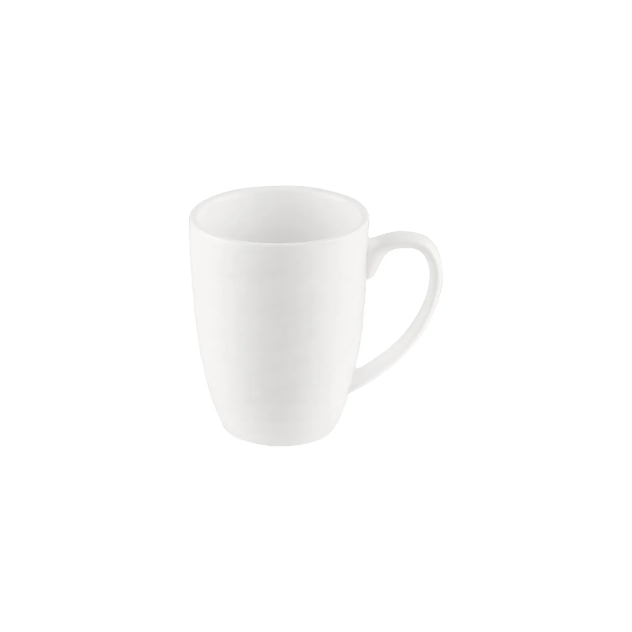 CAC China BHM-17 Bahamas Mug, 11 oz (3" Dia) Round Embossed Porcelain Bone White, 1 Dozen