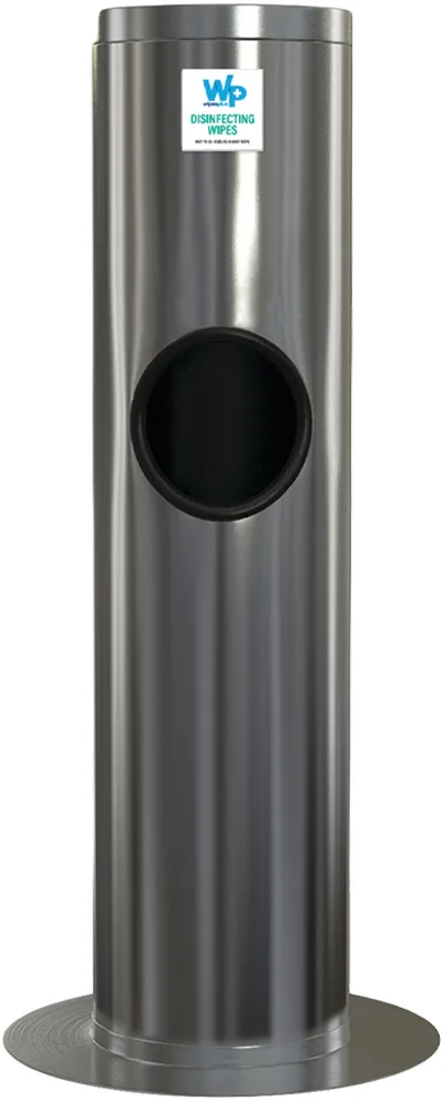 Carlisle 38007 Wipesplus® Floor Dispenser, 37", Stainless Steel, Silver