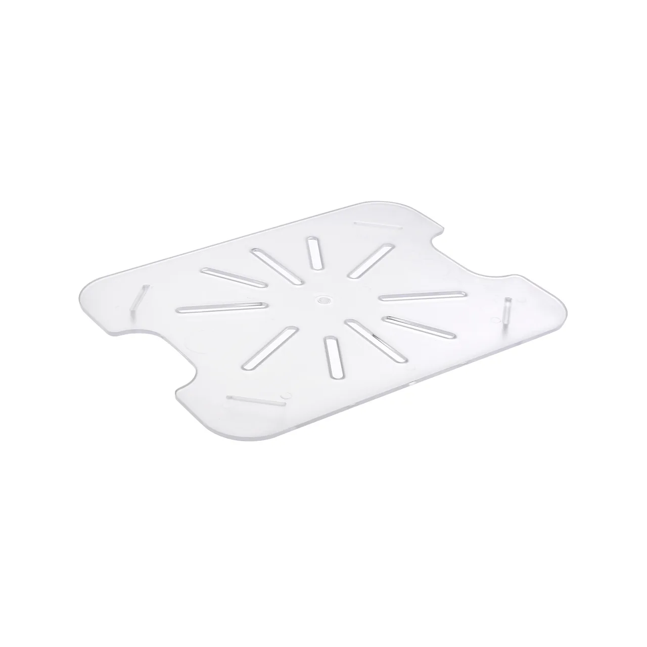 CAC China PCDS-H Half-Size Food Pan Drain Shelf, Polycarbonate, Clear, NSF, Shatter-Resistant
