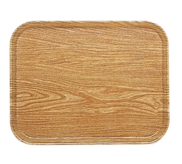Cambro 1318307 Camtray Tray, 12-5/8" x 17-3/4" x 11/16" Fiberglass, Wood Design NSF, Dishwasher Safe