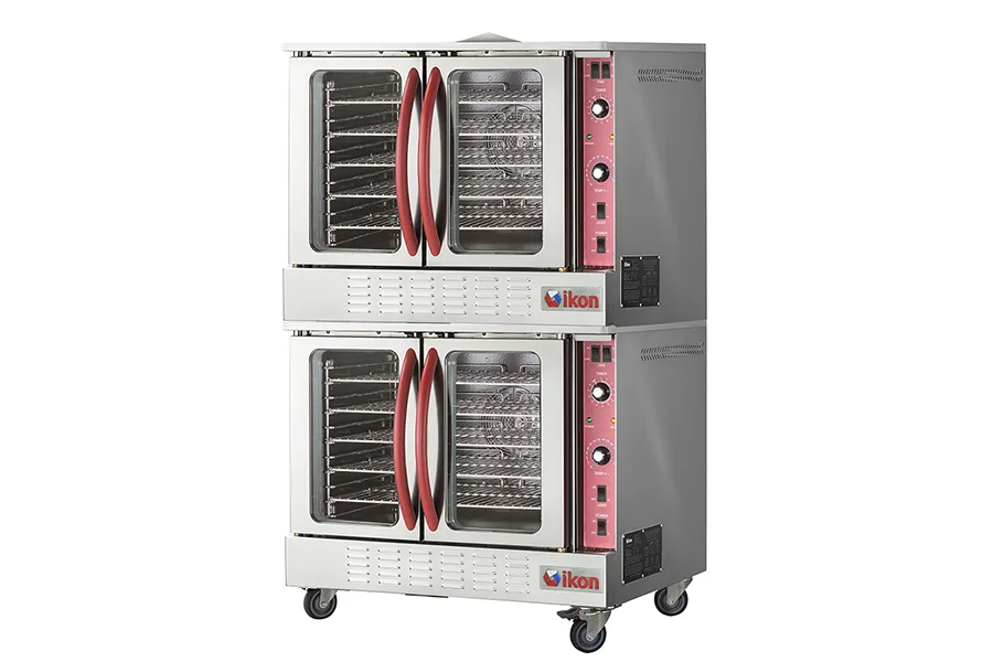 IKON IGCO-2 LP Double Deck Full Size LP Gas Dual Convection Oven, Standard Depth, 108.000 BTU