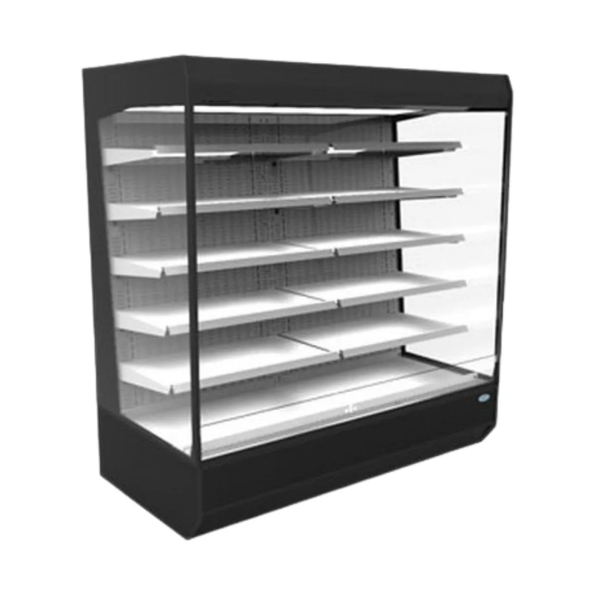 Federal Industries LMD7278R 73" Vertical Multi-Deck Open Air Merchandiser in Black, Remote Refrigeration