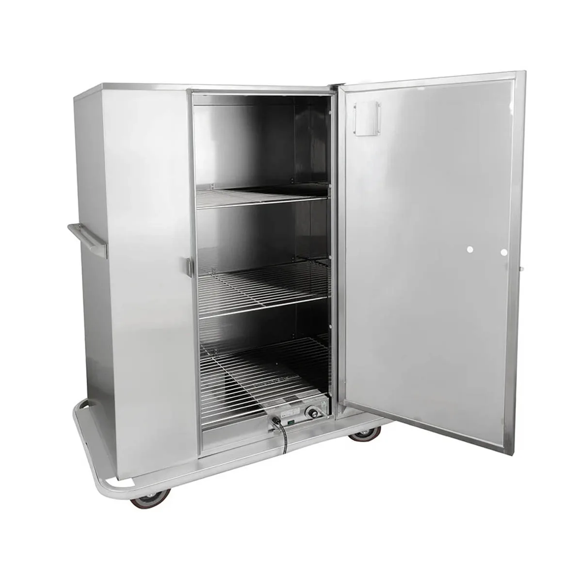 Carter-Hoffmann BB120E 67"-72" 1-Door Stainless Banquet Cabinet, Electric Thermostat, 144 Plates