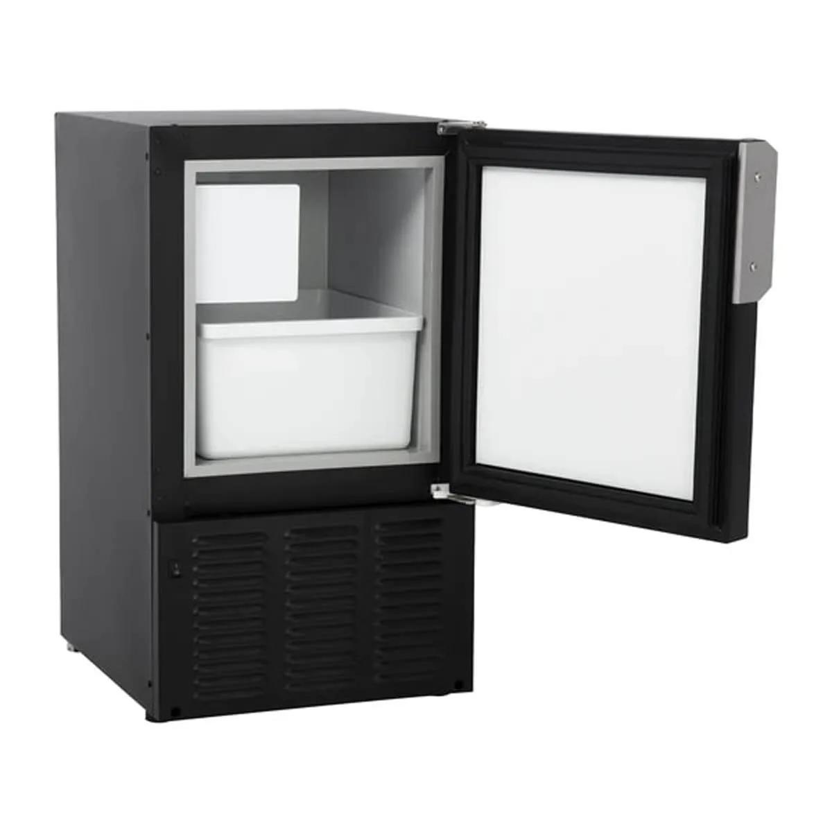 Maxx Ice MMAR25B 14" Air Cooled Crescent 25 lb Undercounter Ice Machine with 12 lb Bin, Black
