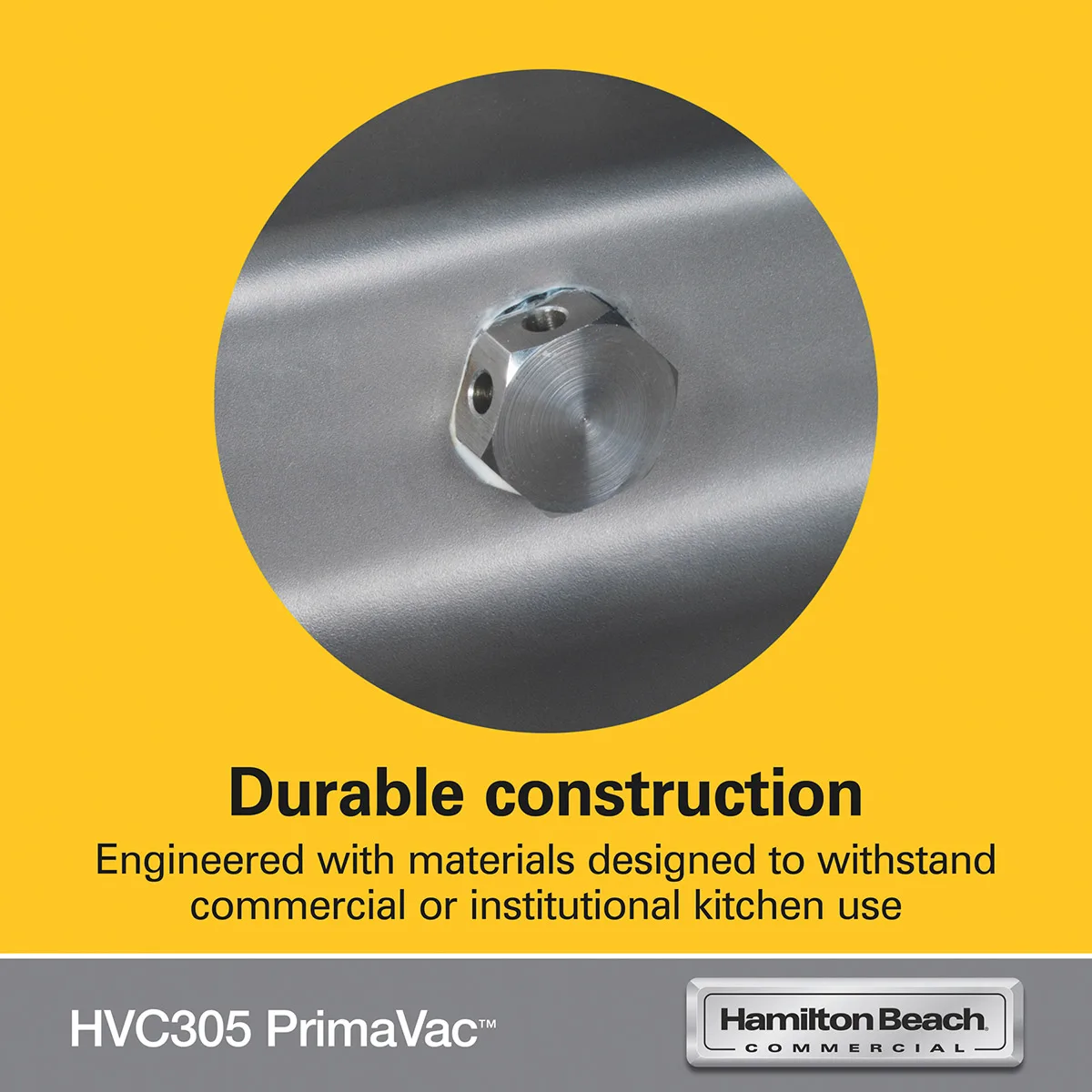 Hamilton Beach HVC305 PrimaVac Countertop Chamber Vacuum Packaging Machine with 12" Single Seal Bar