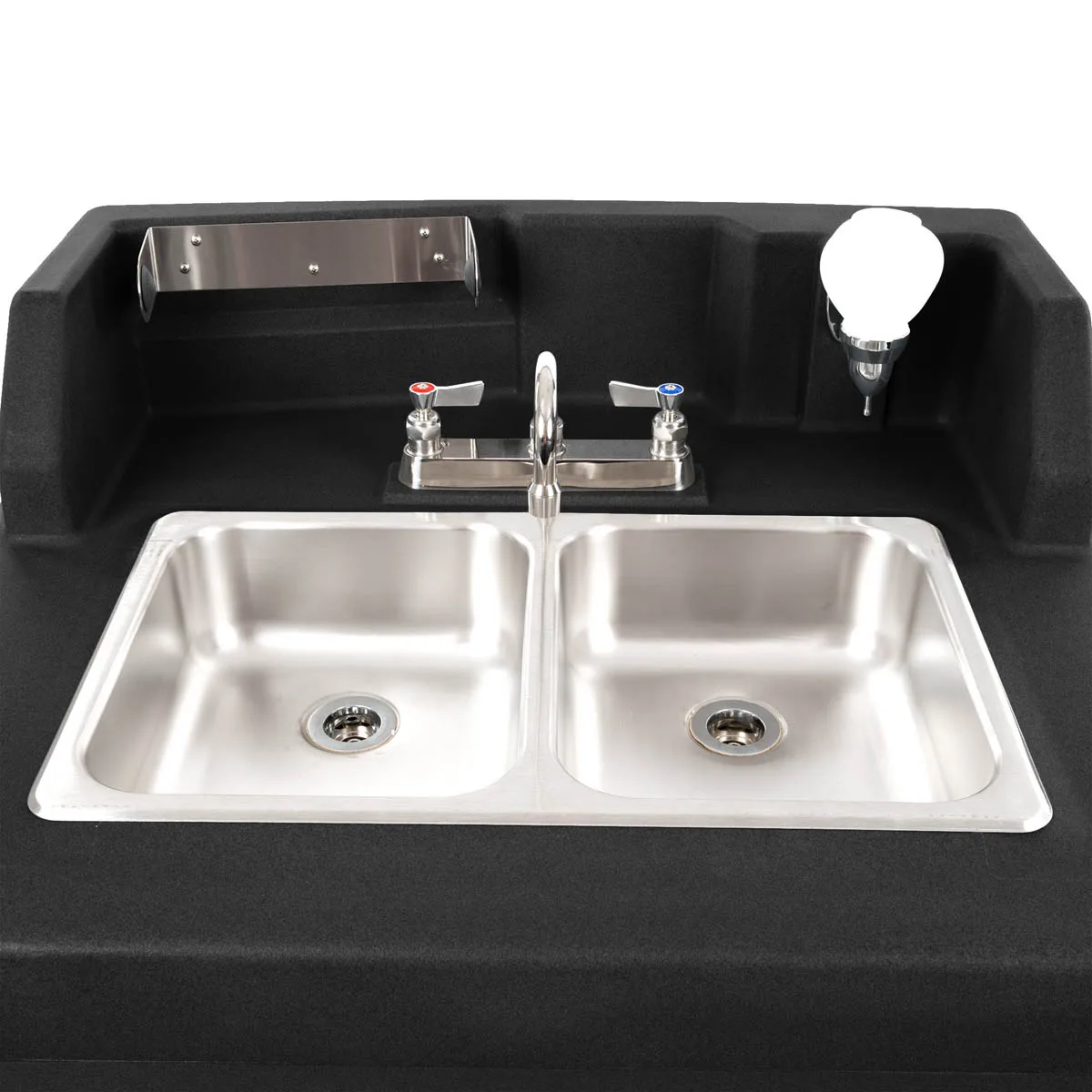 Cambro KSC402426 Camkiosk® Hand Sink Cart, with 2 Compartment Sink