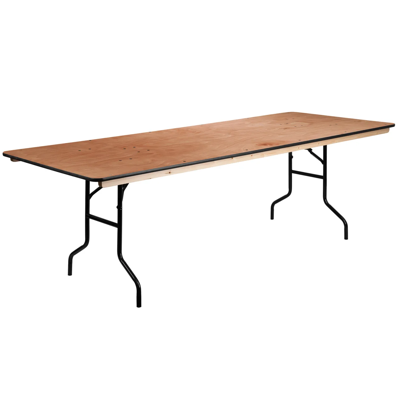 Flash Furniture XA-3696-P-GG Folding Banquet Table, 96"W x 36"D x 30"H, Okoume Hardwood, 680 lbs, Rectangular, Commercial Use