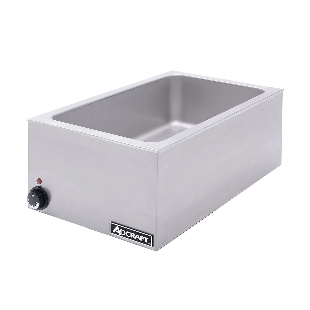 Adcraft FW-1500W/C Countertop Full Size Food Pan Warmer w/ 12"x20" Opening, 6.5" Deep Well