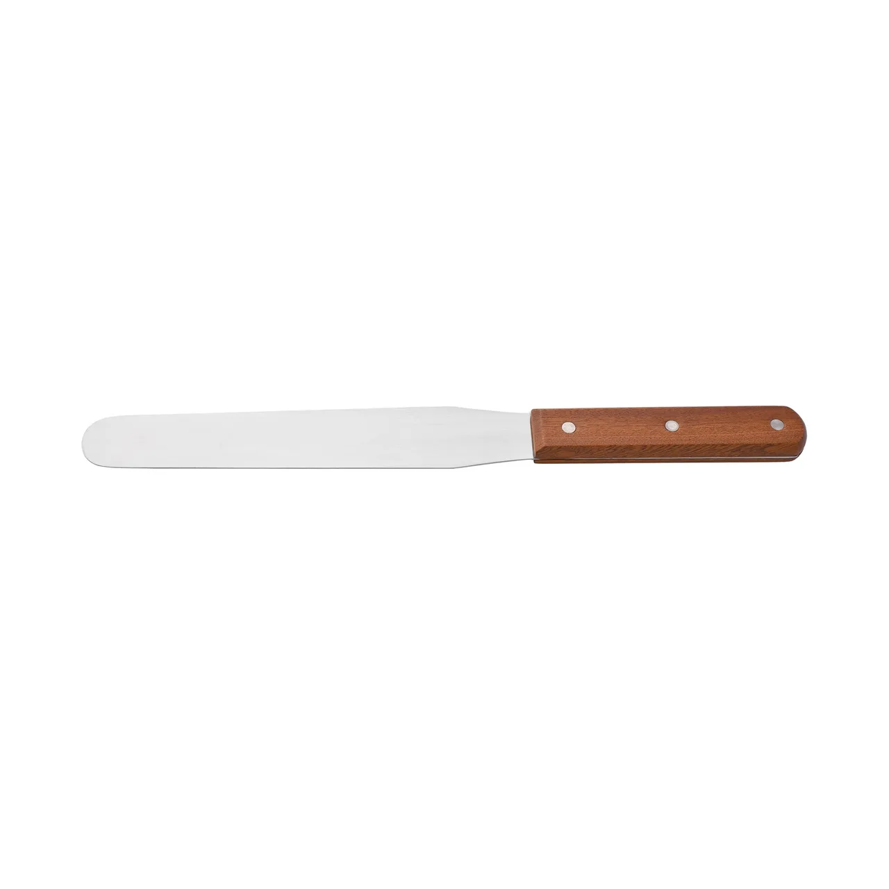 CAC China TNRW-08SP Commercial Spatula, 7-7/8"L, Stainless Steel with Wood Handle