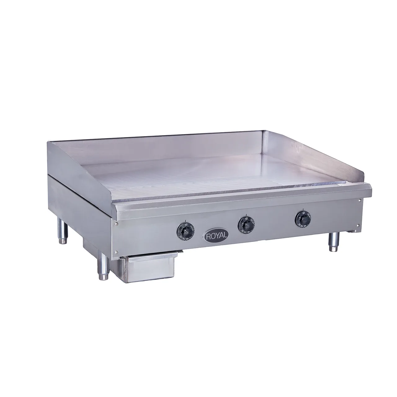 Royal Range of California RTGE-36 36" Countertop Electric Griddle with 36" x 21" Surface, Thermostatic Controls, 208/240v