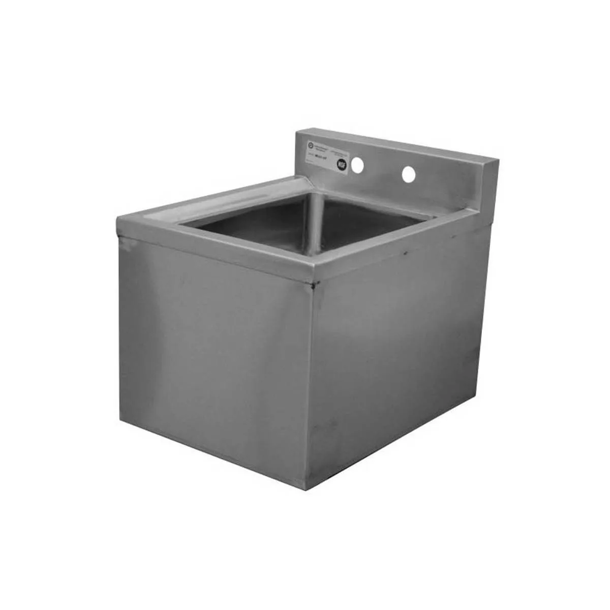 Serv-Ware BAR1B14-CWP 14" 1 Compartment Underbar Sink w/ 4" Faucet Holes, No Drainboards