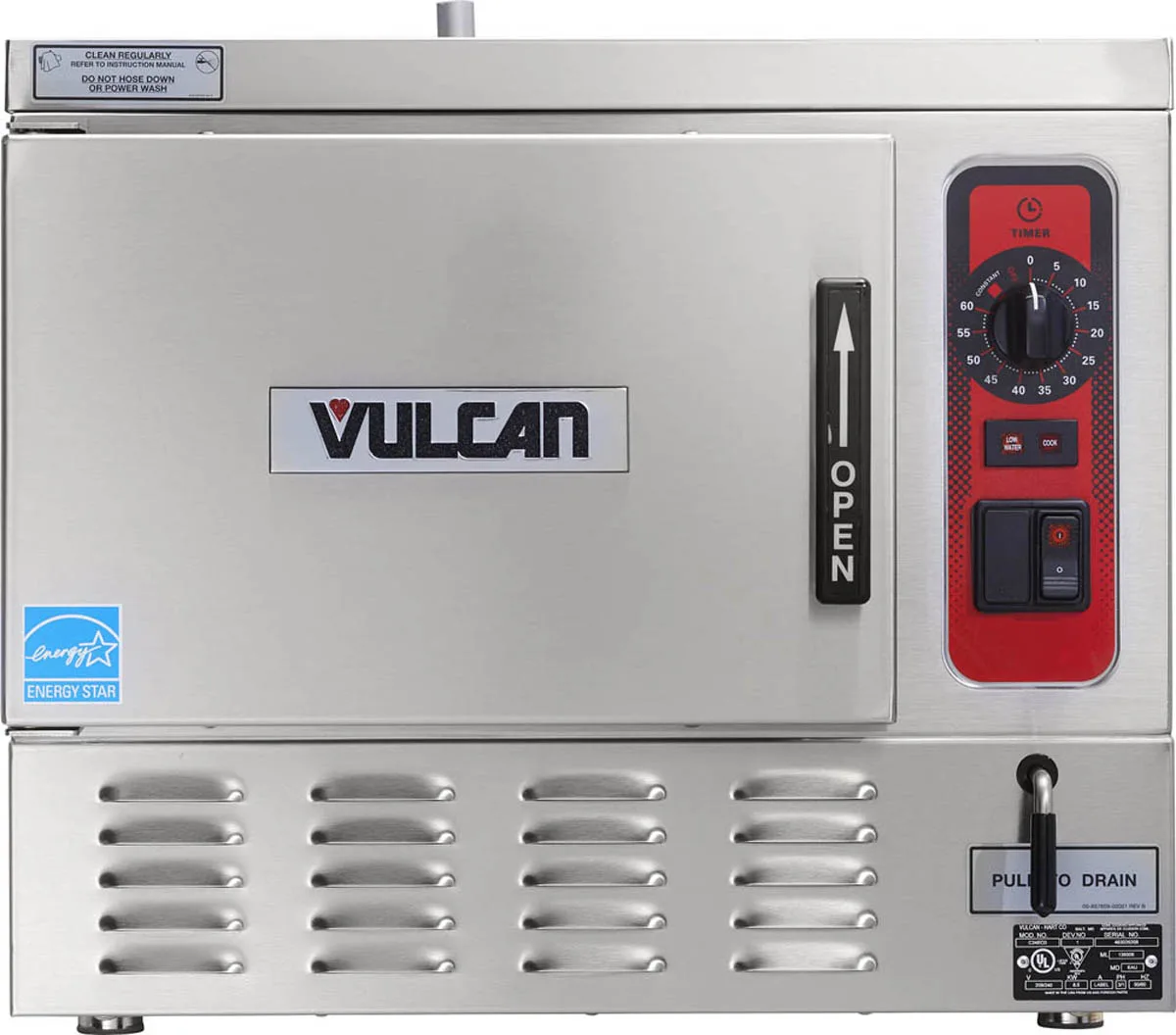 Vulcan C24EO3 3 Pan Boilerless/Connectionless Electric Countertop Steamer, 208/240V, 8 kW