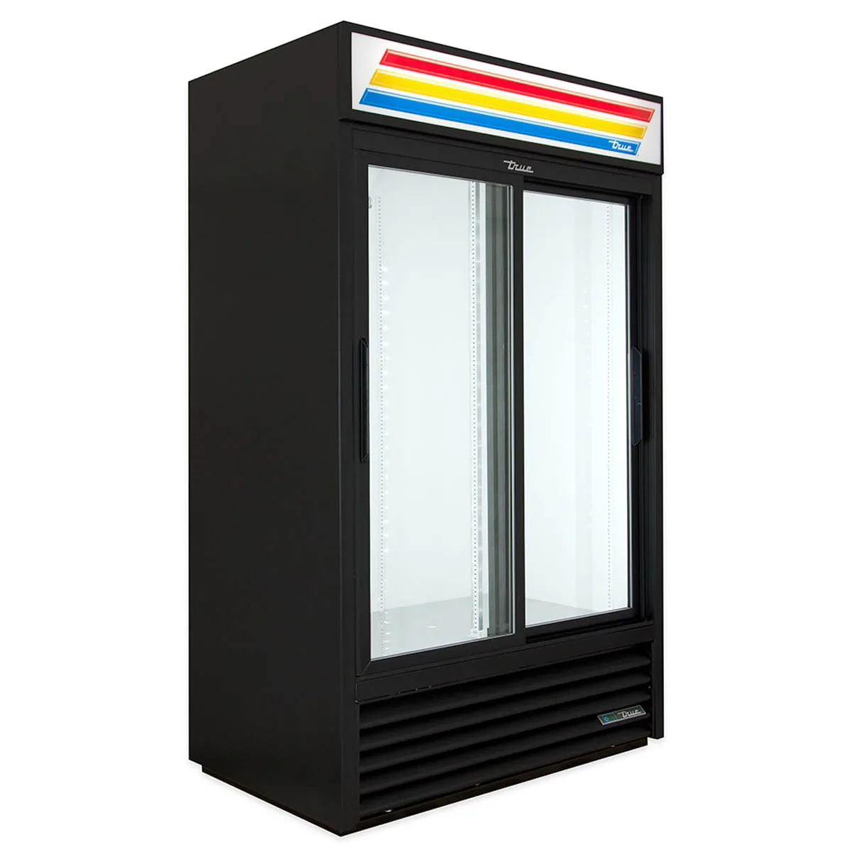 True GDM-41-HC-LD 47" 2-Section Thermal Glass Sliding Door Refrigerated Merchandiser