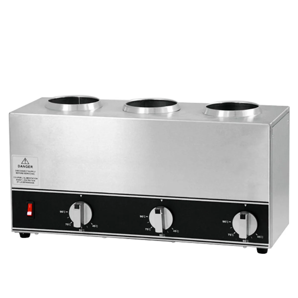 Omcan USA 44179 (Fw-Cn-1603) Triple Bottle Sauce Warmer, Countertop