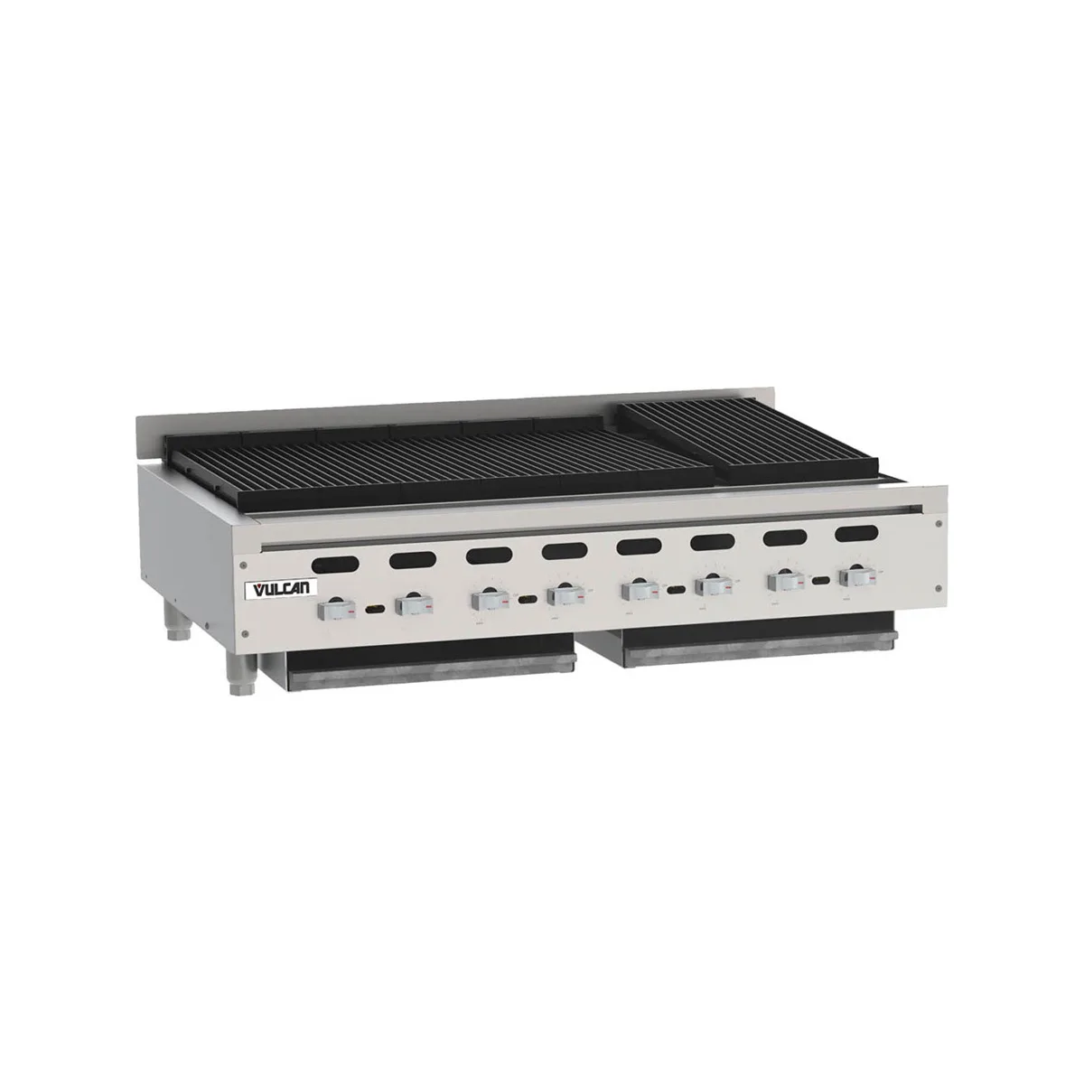 Vulcan VACB47 47" Countertop Heavy Duty Gas Radiant Charbroiler w/ (8) Burners, 136.000 BTU