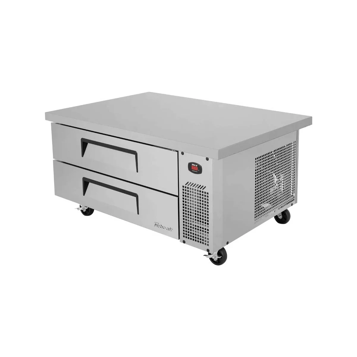 Turbo Air TCBE-48SDR-E-N 53" 2 Drawers Refrigerated Chef Base, Flat Top, 7.5 cu. ft.