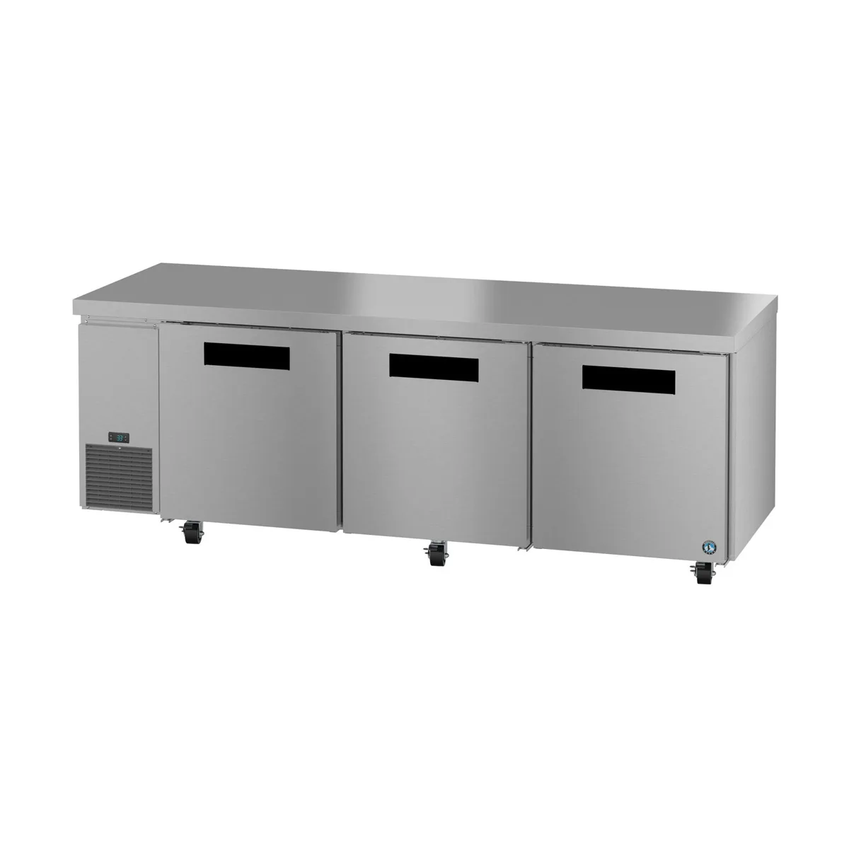 Hoshizaki ULR93B 93" 3-Door Undercounter Refrigerator, Stainless Steel, 30.17 Cu. Ft.