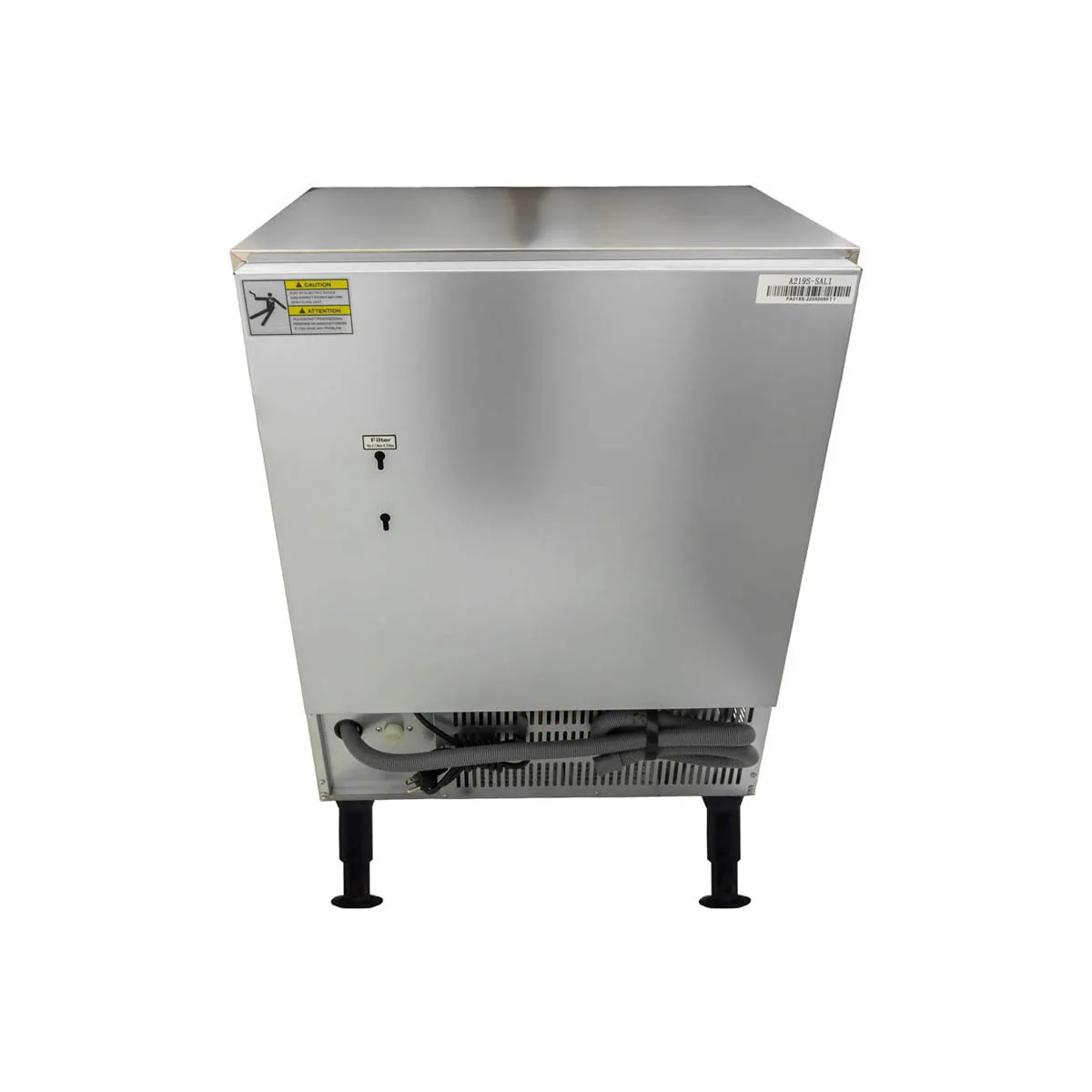 Omcan USA 47484 26" Air Cooled Full Cube 210 lb Undercounter Ice Machine with 80 lb Bin