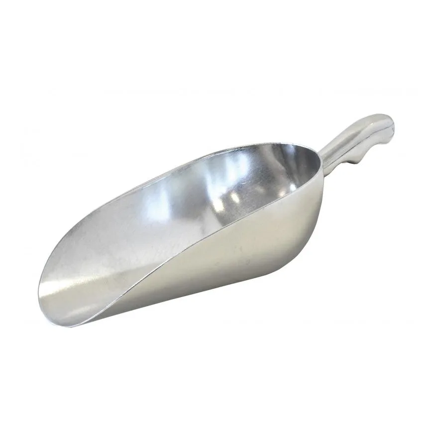 Omcan USA 27682 Aluminum Solid Round‑Bottom Ice Scoop, 38 oz, 30‑38 oz Range