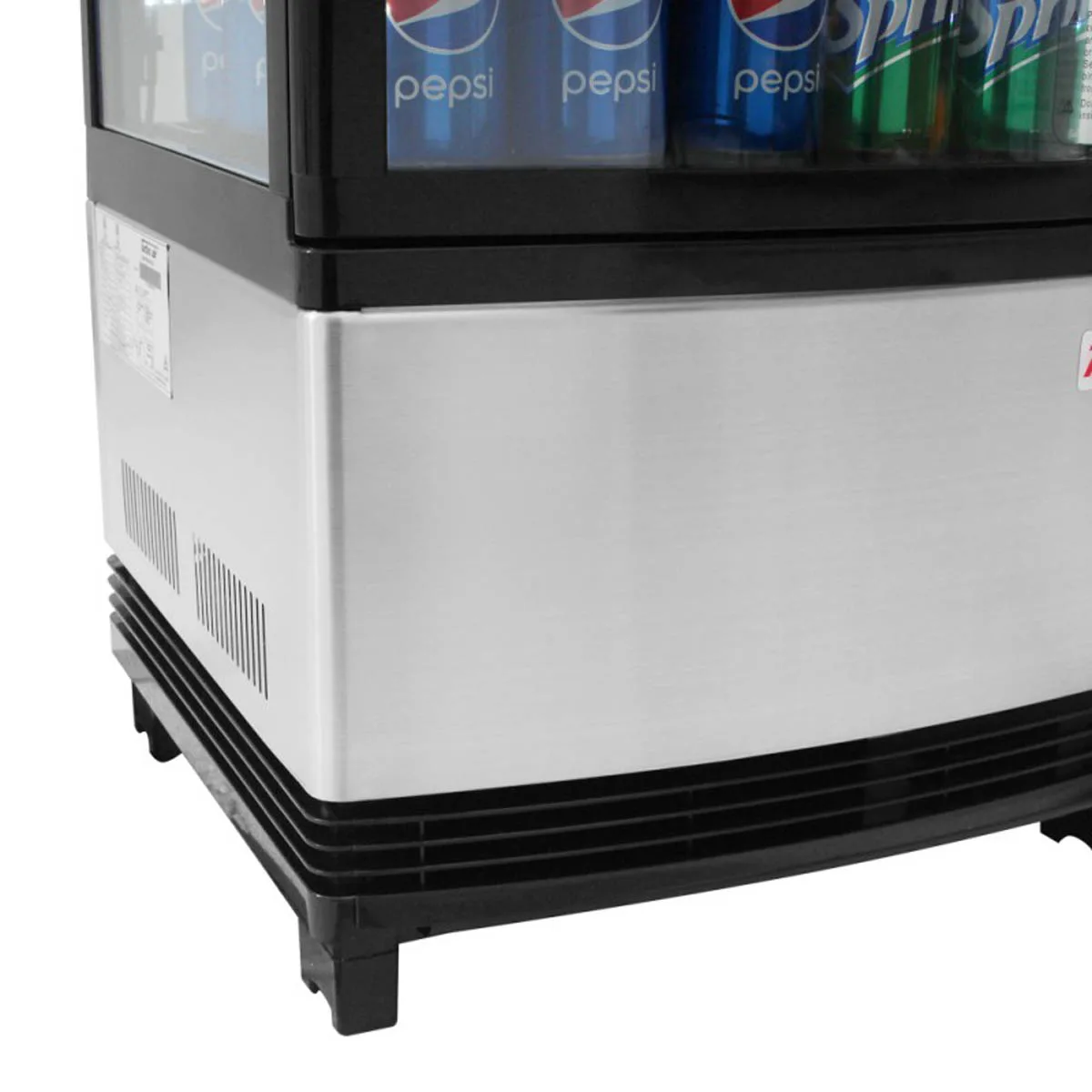 Turbo Air CRT-77-1R-N 16" Self Service Countertop Refrigerated Display Case with Hinged Glass Door, 3 Shelves - 3 cu. Ft.