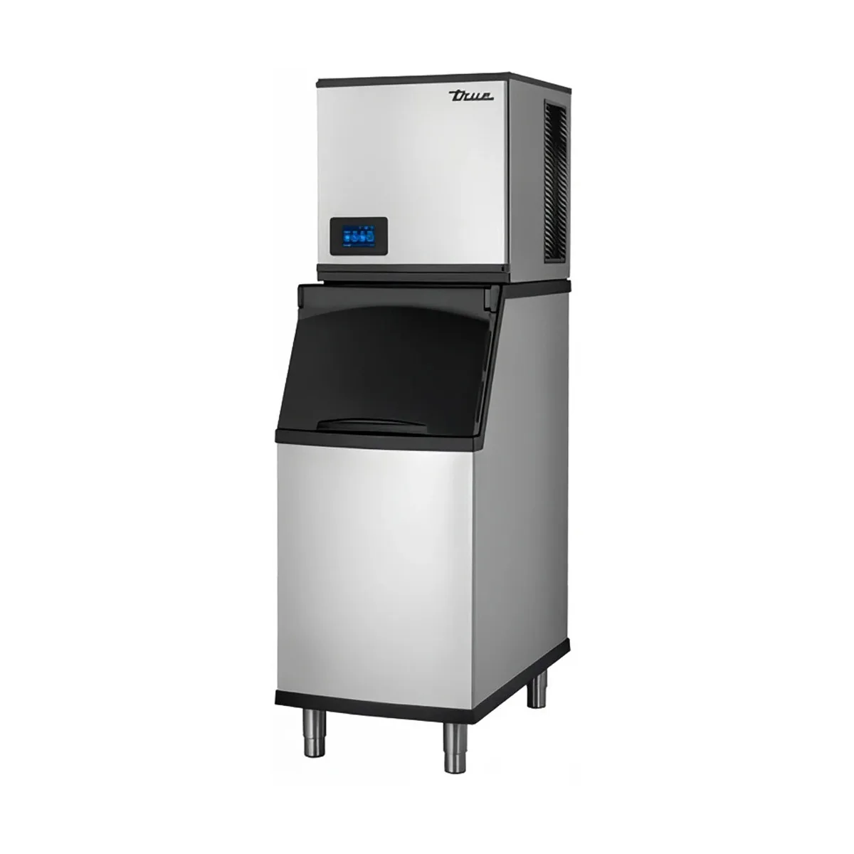 True TCIM-522-HA1-A/TIB-422-A Air Cooled Half Cube 550 lb Ice Machine with Bin, 320 lb Storage