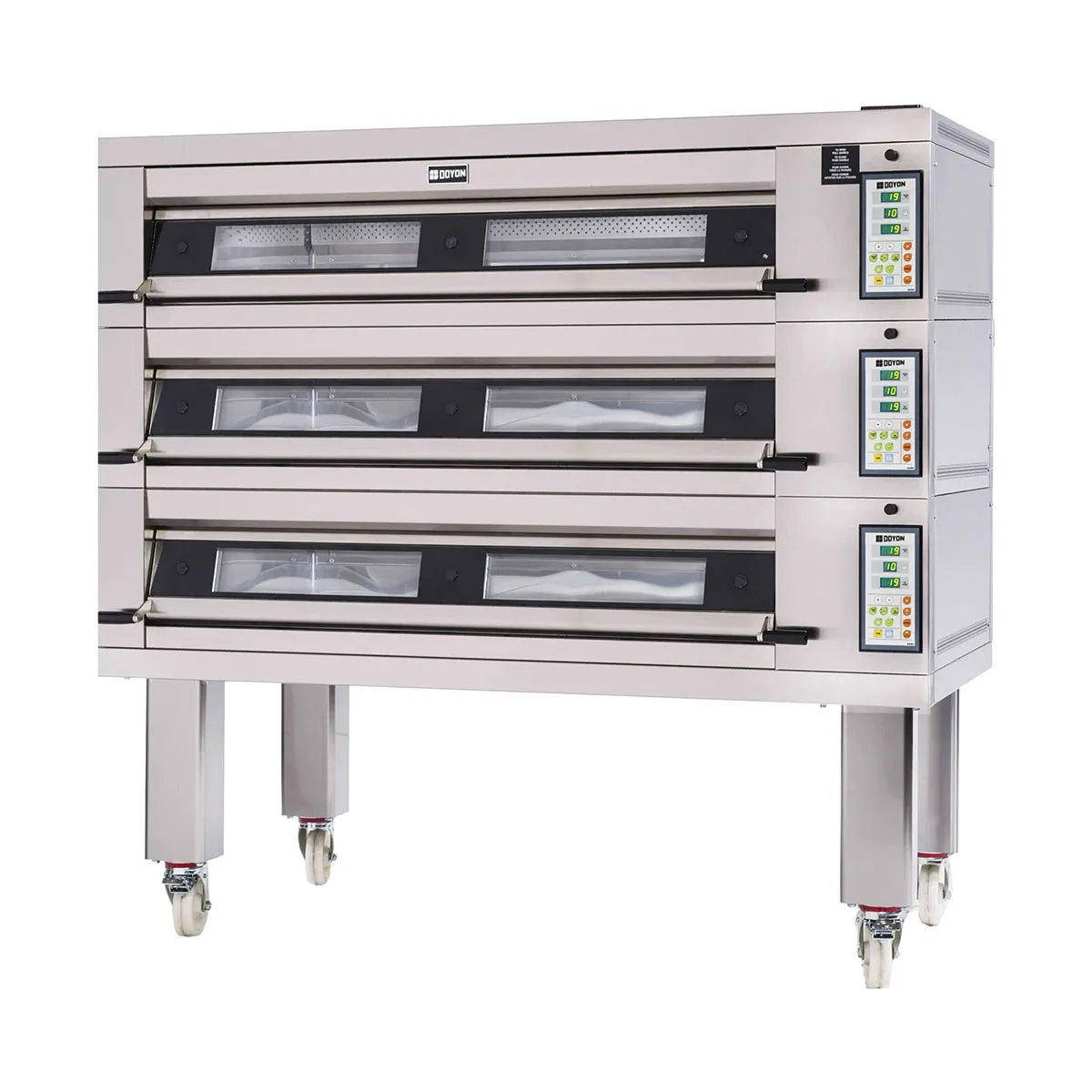 Doyon 3T3 73" Electric Artisan Stone Triple-Deck Oven w/ 9-Pan Capacity, 600°F Max. Temp.