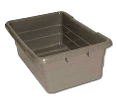 Omcan USA 10936 - Stack & Nest Jumbo Lug, 25" x 16" x 8.5", 100 lb, Gray Plastic