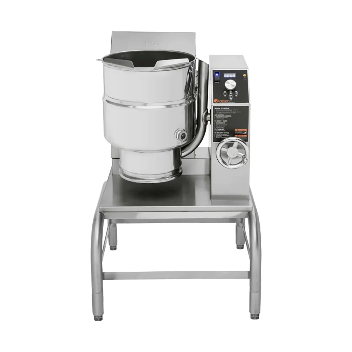 Groen TDH-24A 6 Gallon Countertop Tilting 2/3 Steam Jacketed Gas Kettle, 31.000 BTU