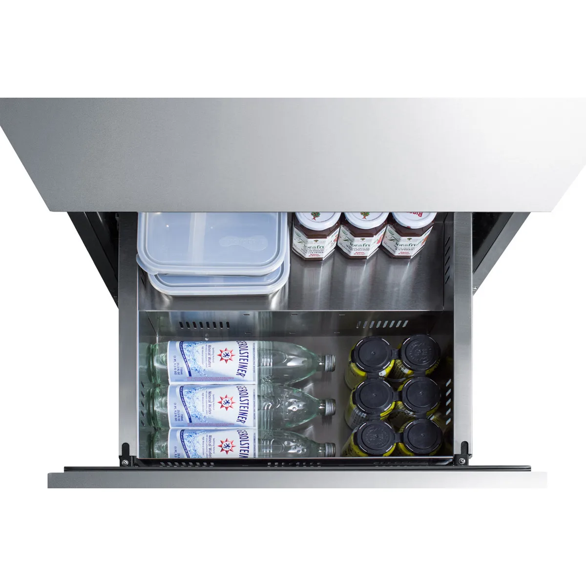 Summit ADRD24 24" Indoor/Outdoor Undercounter Refrigerator w/ 2 Drawers, 4.8 cu.ft.