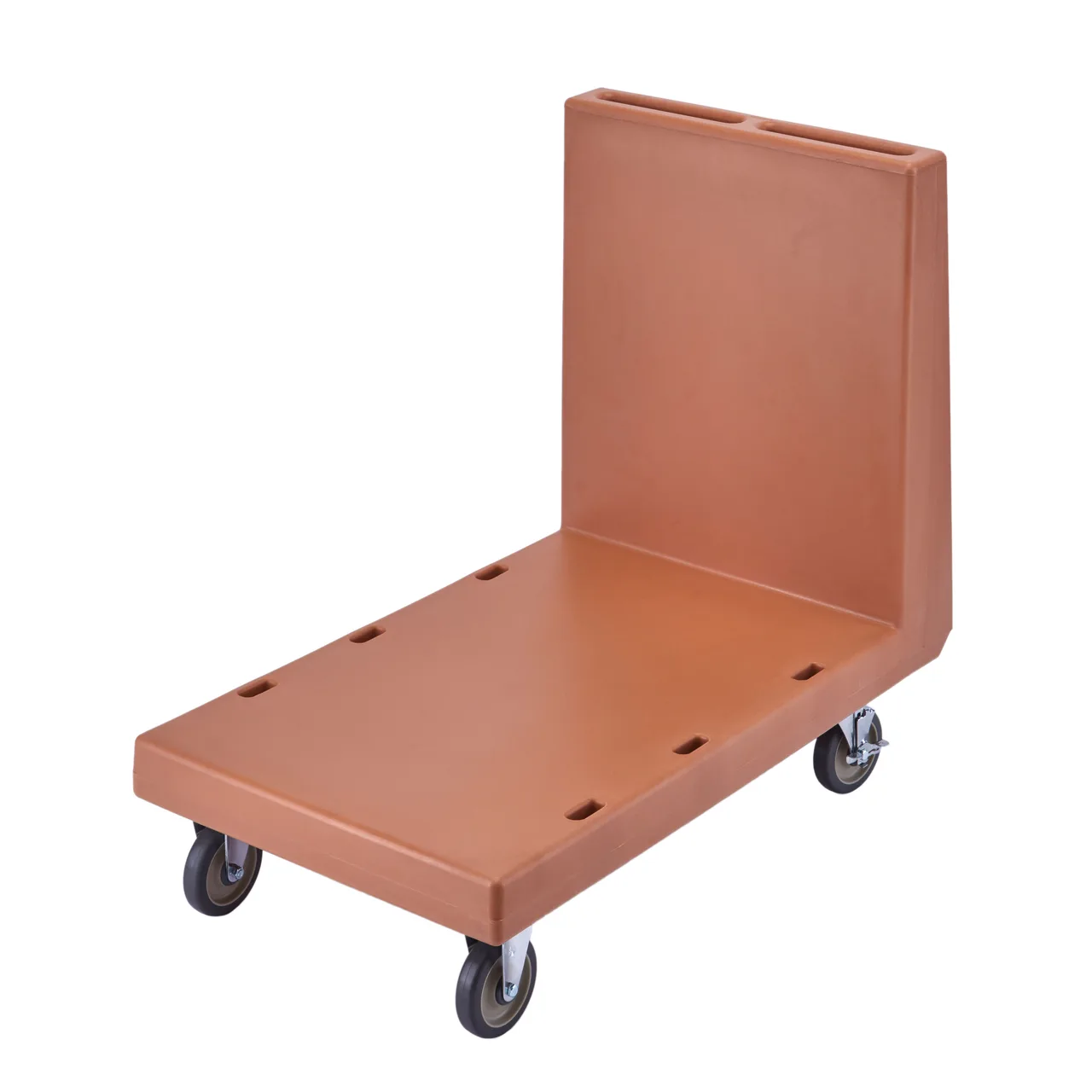 Cambro 2436UTH157 Utility Platform Truck, 24-7/8x41-3/4, 600 lbs, Coffee Beige, Plastic Frame & Deck