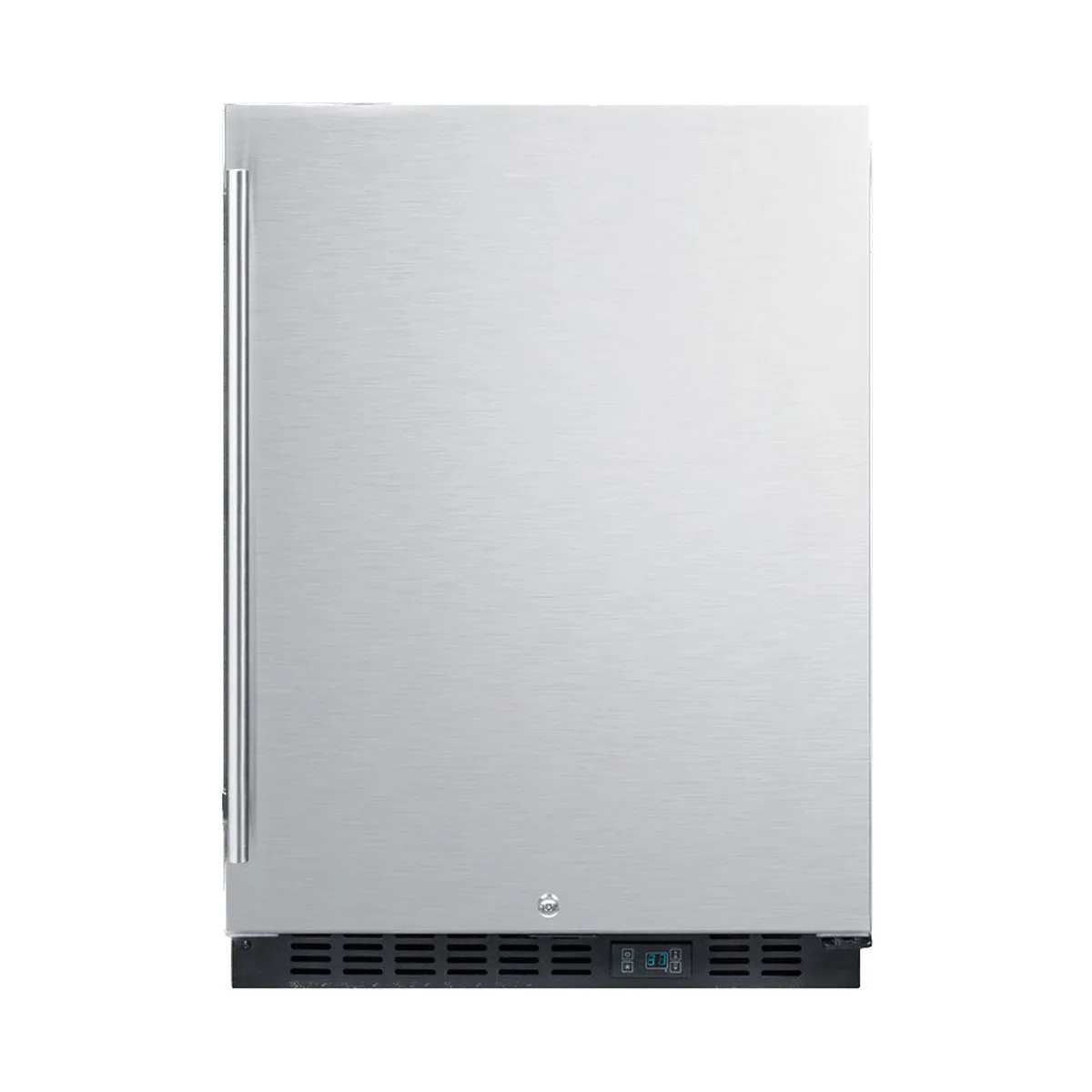Summit SCR610BLSDCSS 24" One Door Undercounter Refrigerator in Stainless Steel, 5 cu. ft.