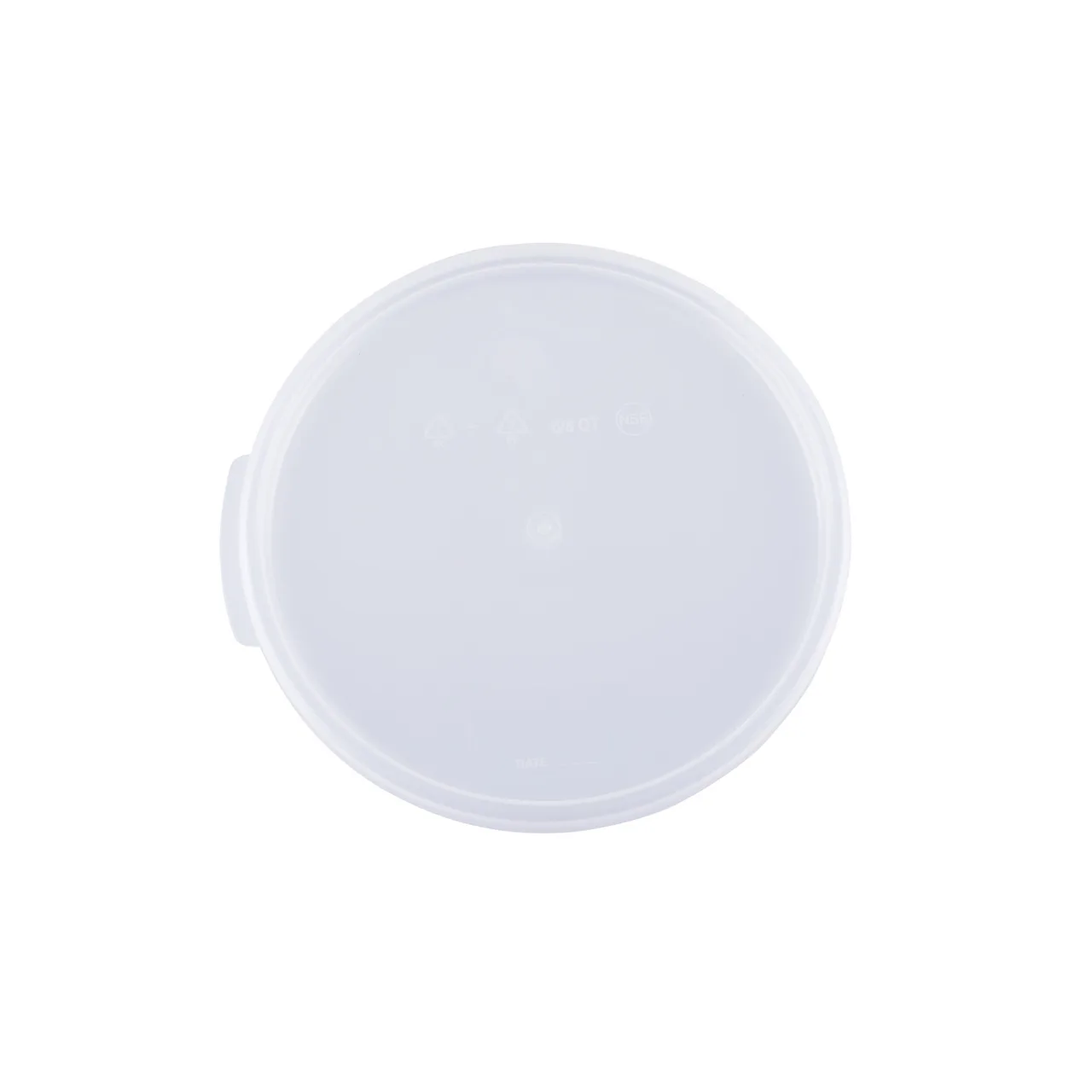 CAC China FS2R-68CV-T Food Storage Container Cover, Round 6 & 8 Quart, Polypropylene BPA‑Free