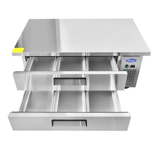 Atosa USA MGF8451GR 52" 2 Drawers Chef Base Refrigerator, 8.4 cu. ft.
