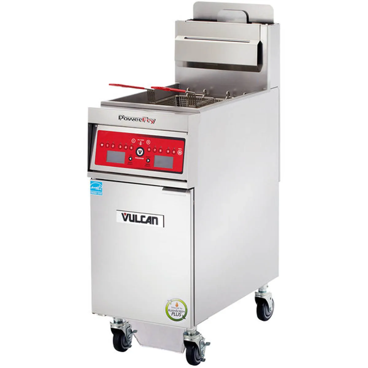 Vulcan 1TR45CF PowerFry3™ Full Pot Floor Model Gas Fryer w/ 50 lbs, Capacity, Built-In Filtration