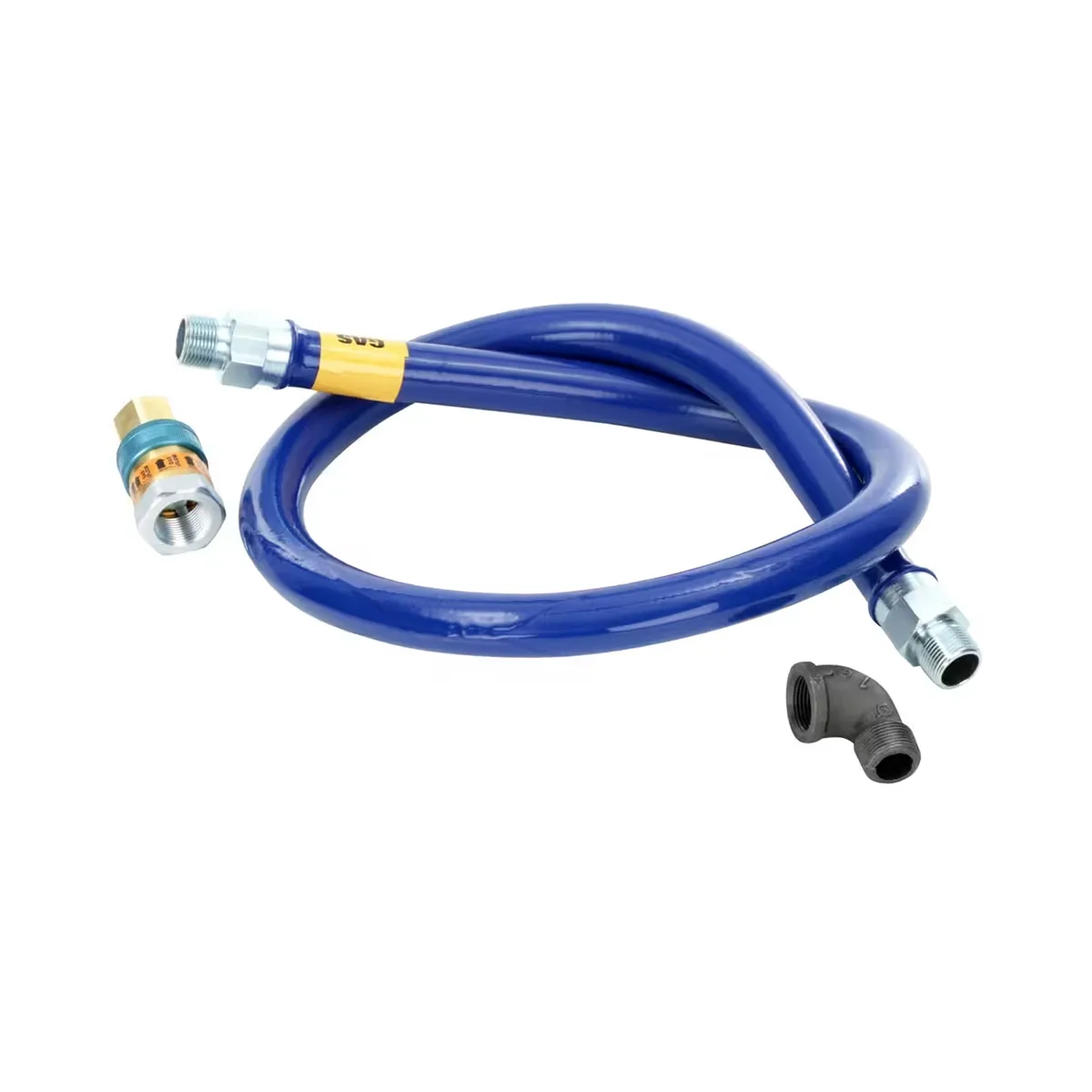 Dormont 16100BPQ72 SnapFast 72" Gas Connector Kit w/ Elbow, 1" Diameter