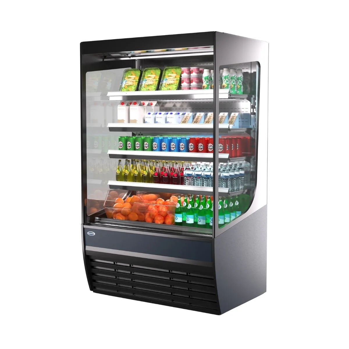 Federal Industries VFSS3678S 36" Multifunctional Merchandiser, Stainless Steel, Adjustable Shelves, Refrigerated/Heated/Ambient