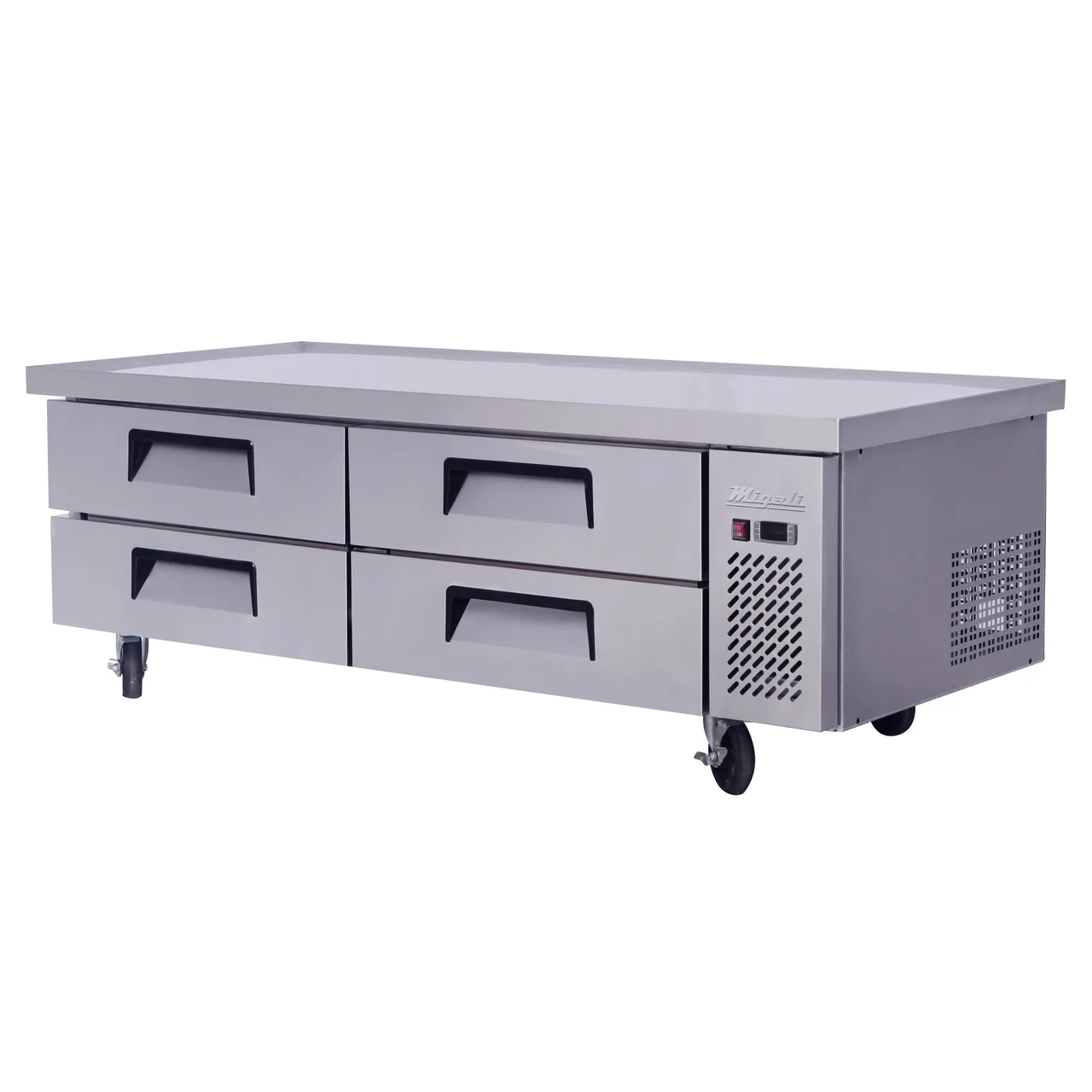 Migali C-CB72-76-HC 76" 4 Drawers Refrigerated Equipment Stand/Chef Base, 15 cu. ft.
