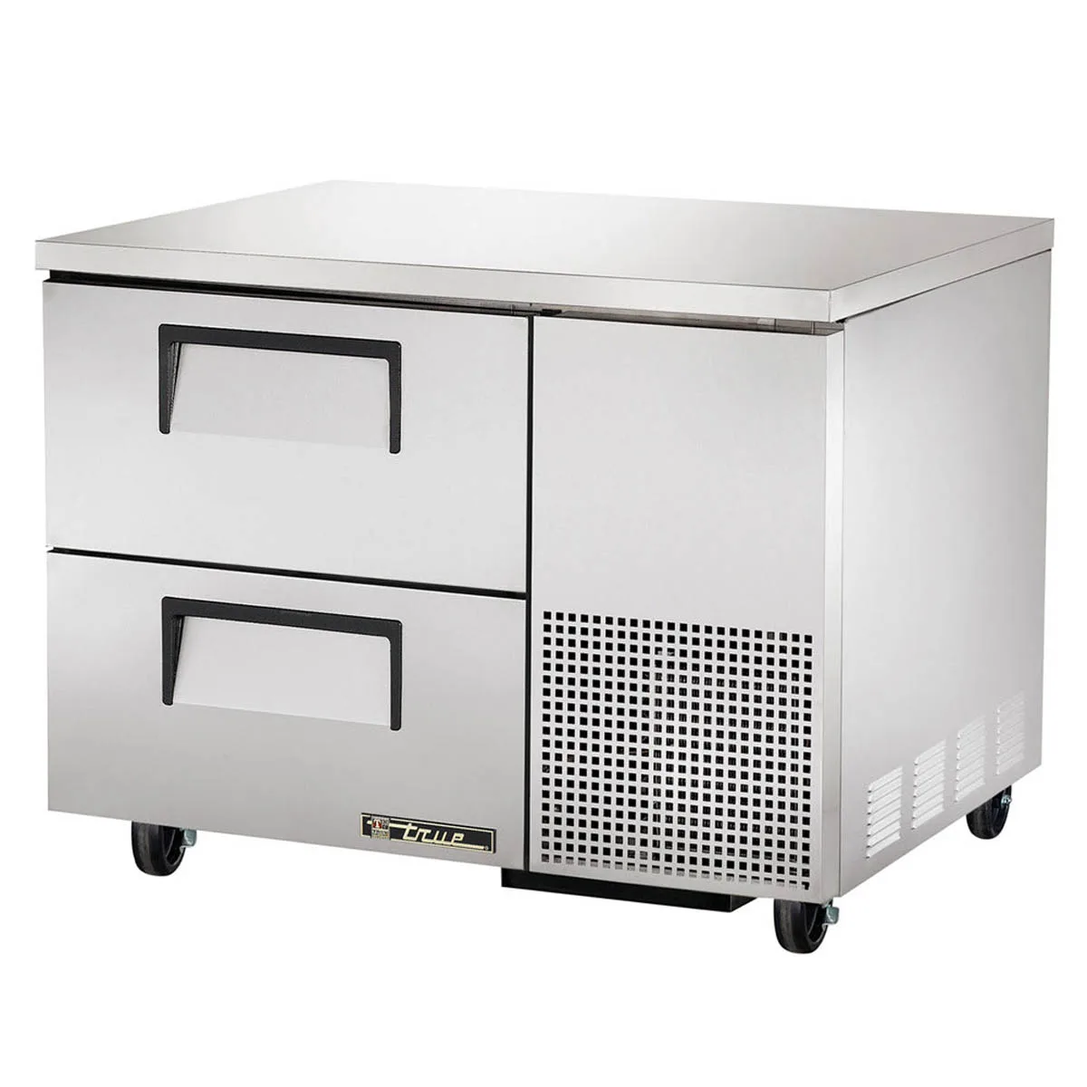 True TUC-44D-2-HC 44" 1-Section Undercounter Refrigerator w/ 2 Drawers