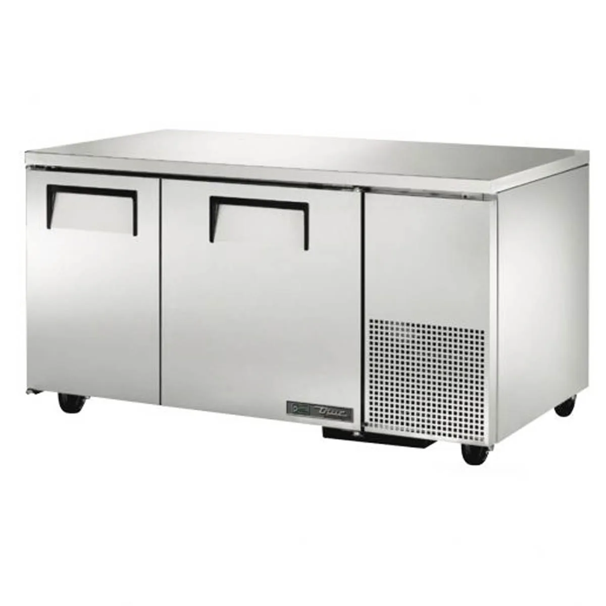 True TUC-60-32-HC 60" 2-Section Undercounter Refrigerator w/ 2 Solid Doors
