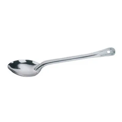 Omcan USA 80702 - 15" Stainless Steel Solid Basting Spoon, Serving Utensil, Kitchen Hand Tool