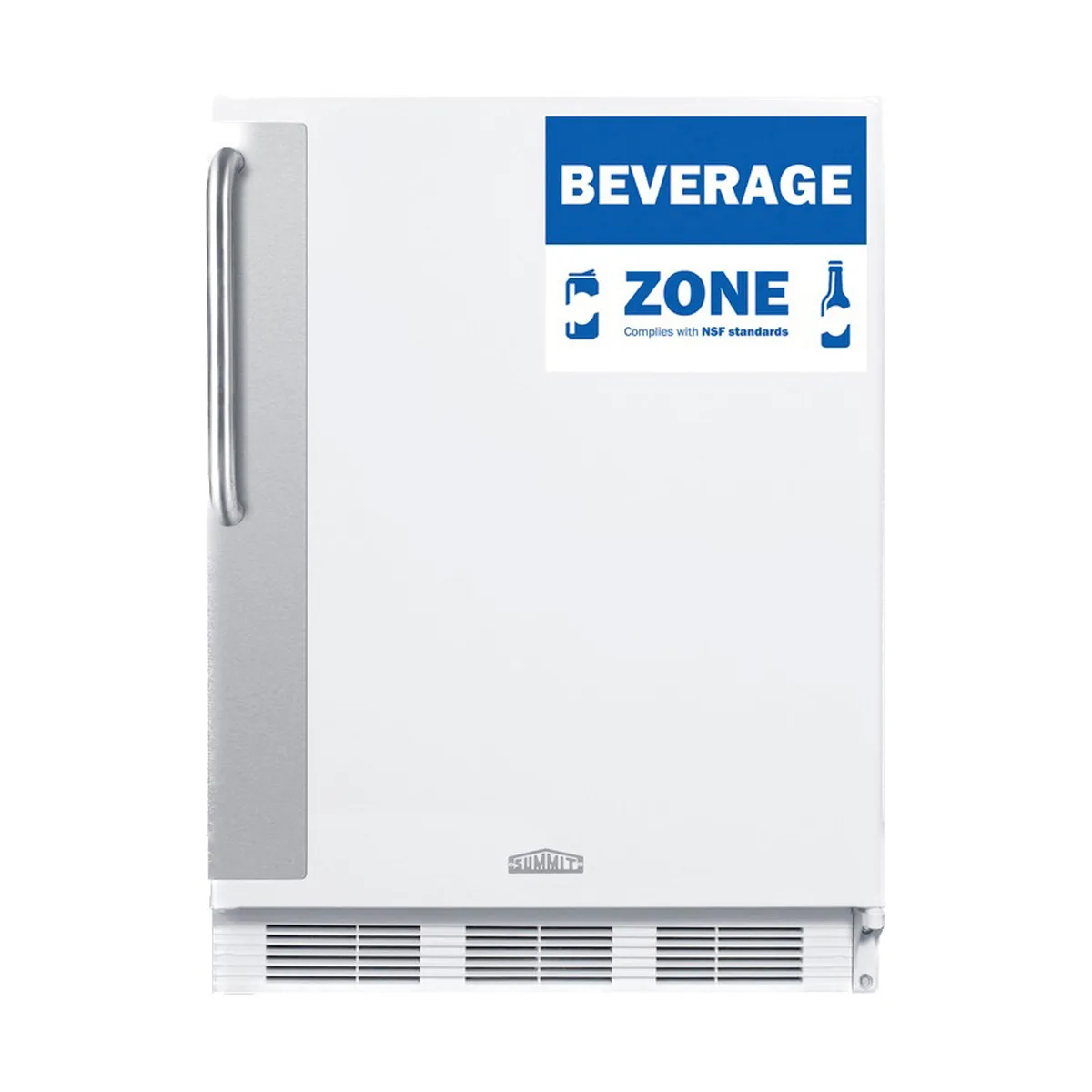 Summit FF6W7BZADA One Section Reach-In Refrigerator in White, Right Hinged Door, ADA Compliant, 5.5 cu. ft.