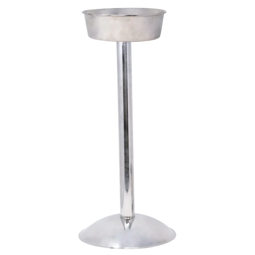 Omcan USA 80835 Stand – 4‑Quart Wine Bucket Support, Stainless Steel Construction, Finish, Bar
