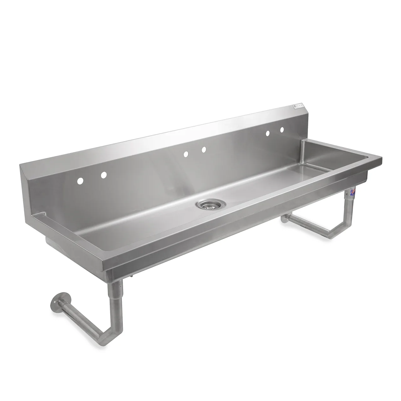 John Boos PBMSHS-W2-4020 40" Wall Mounted Hand Sink without Faucet - 16 gauge