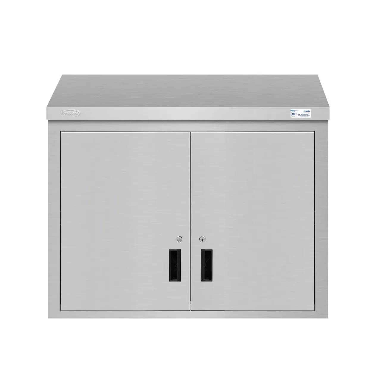 Koolmore KM-WMC-1536-S Commercial Wall Cabinet, 36"W x 15"D x 33"H, Stainless Steel Hinged Doors, Locking, NSF